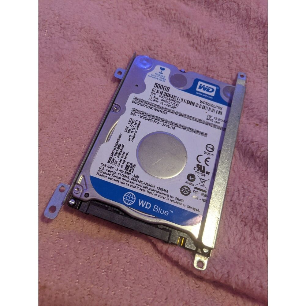 WD Blue 500GB 2.5 SATA Laptop Internal Hard Drive HDD WD5000LPCX